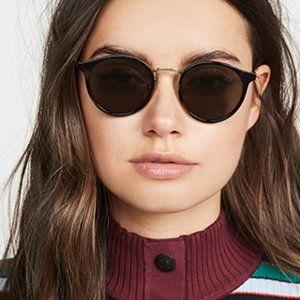 LE SPECS Tornado Sunglasses Tortoise Shell Round Frame Glasses UNISEX